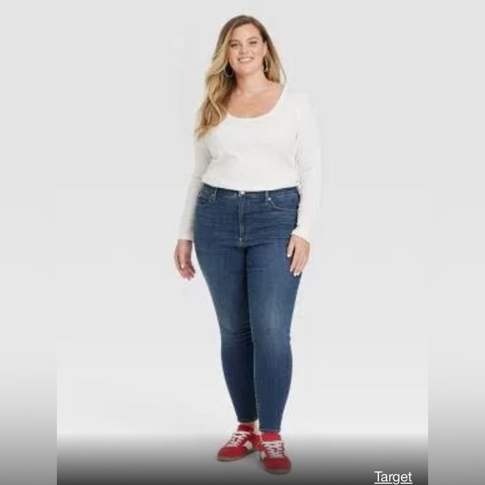 Plus Size High Rise Skinny Jeans Size 26 Universal…